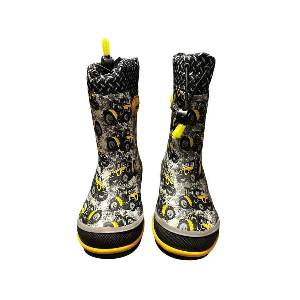 Tough Tractor Farm Boots Kids Size 7 / 8 Winterprene country warm mud puddle fun